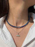Whale Tail Necklace - Silver